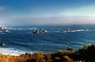 Sandy beach (shores of California)
