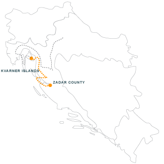 Velebit mountain and Zadar county